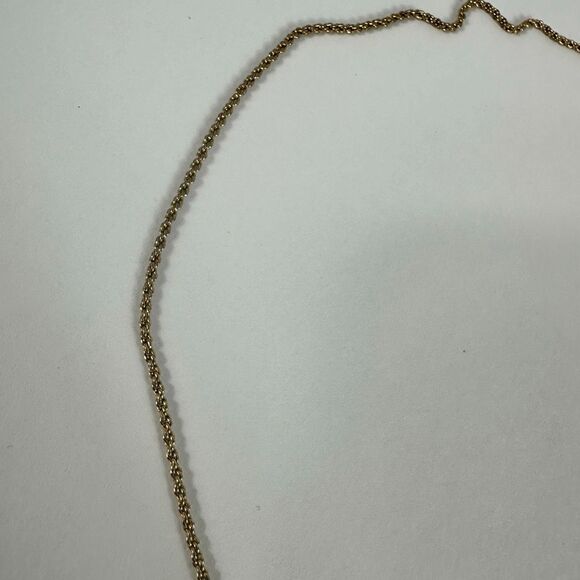 Christian Dior CD Logo Gold Tone Pendant Necklace - Picture 5 of 8